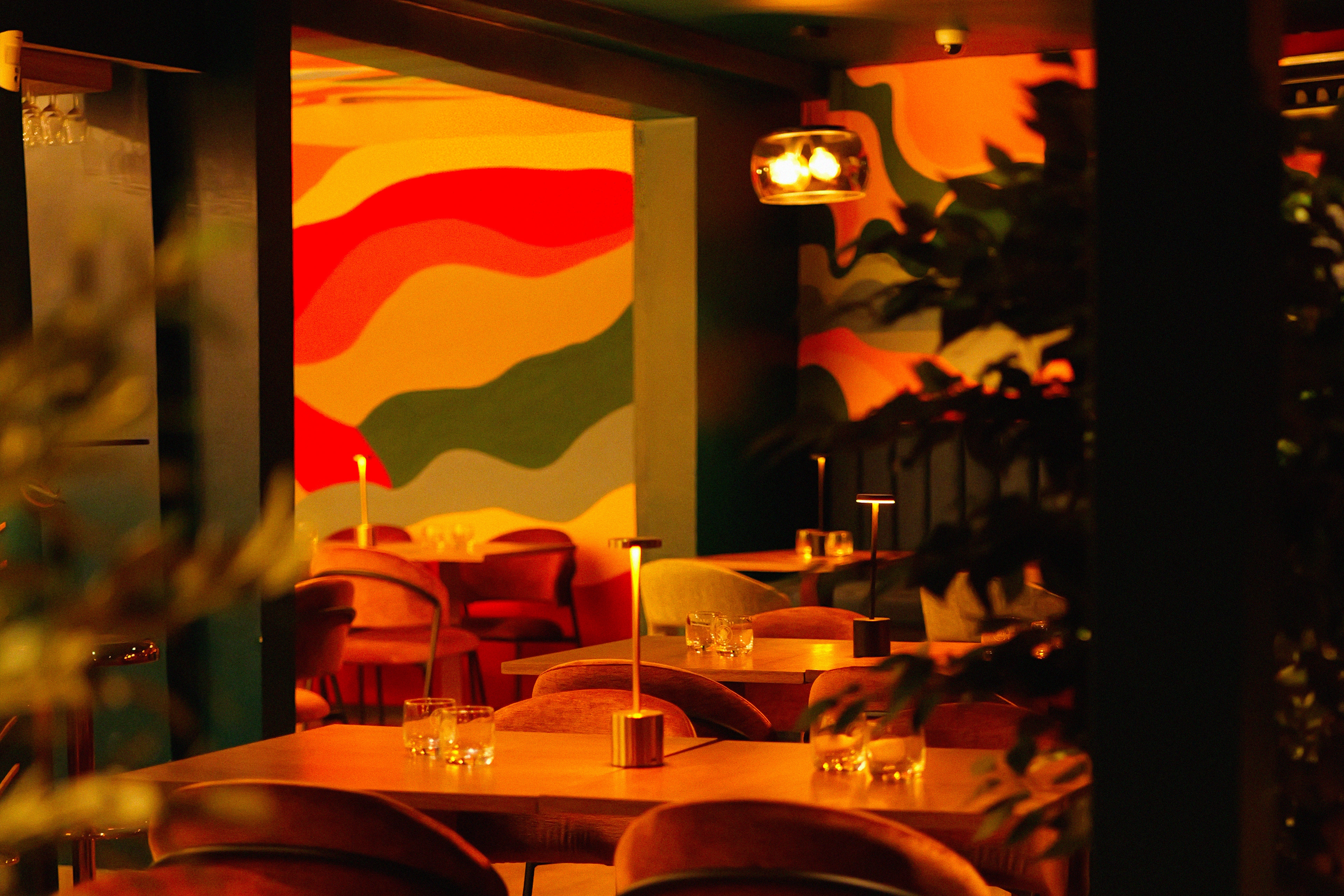 Intérieur chaleureux du restaurant Nonna